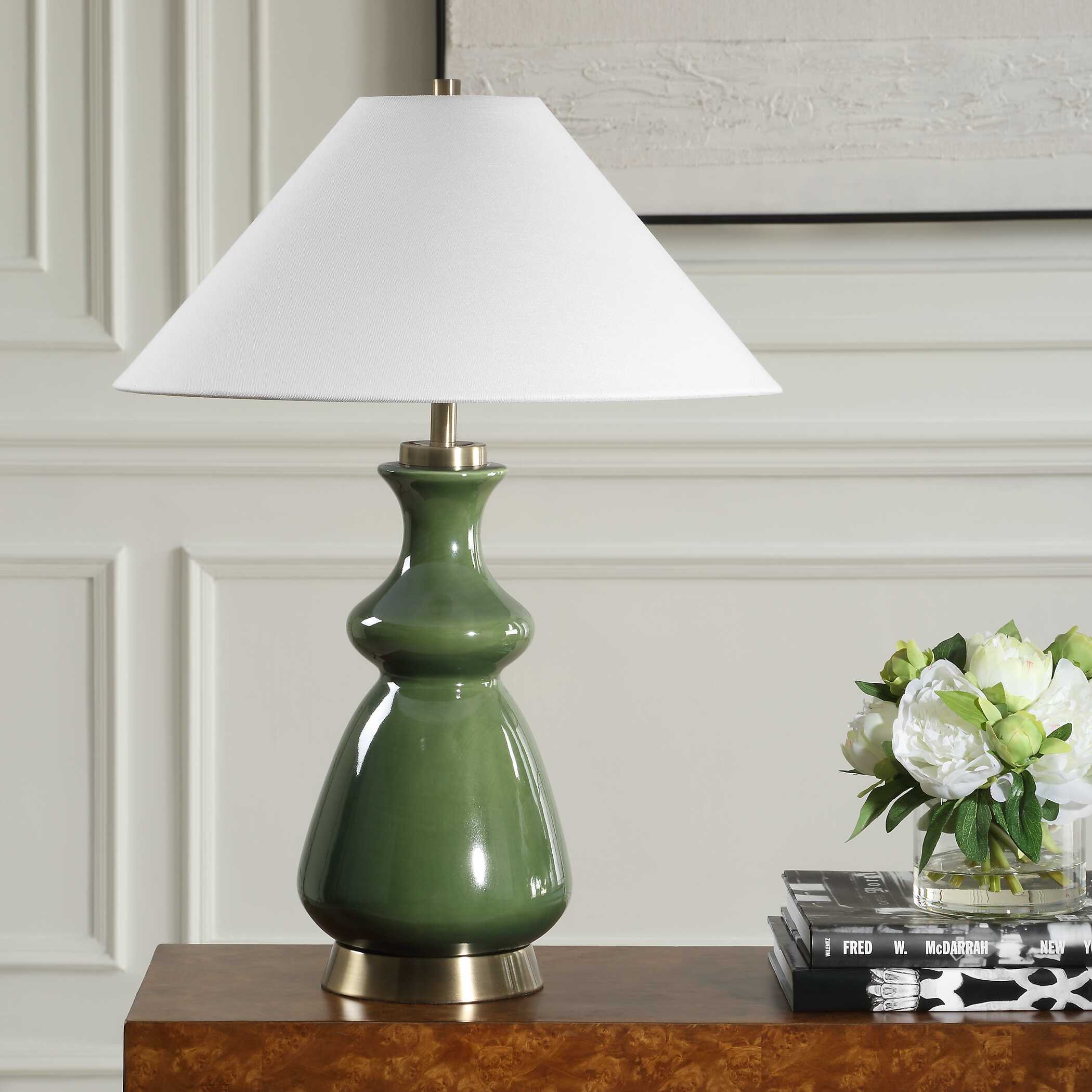 Green Thumb Table Lamp, by Uttermost, 18.5" width x 27.5" height x 18.5" depth View 3