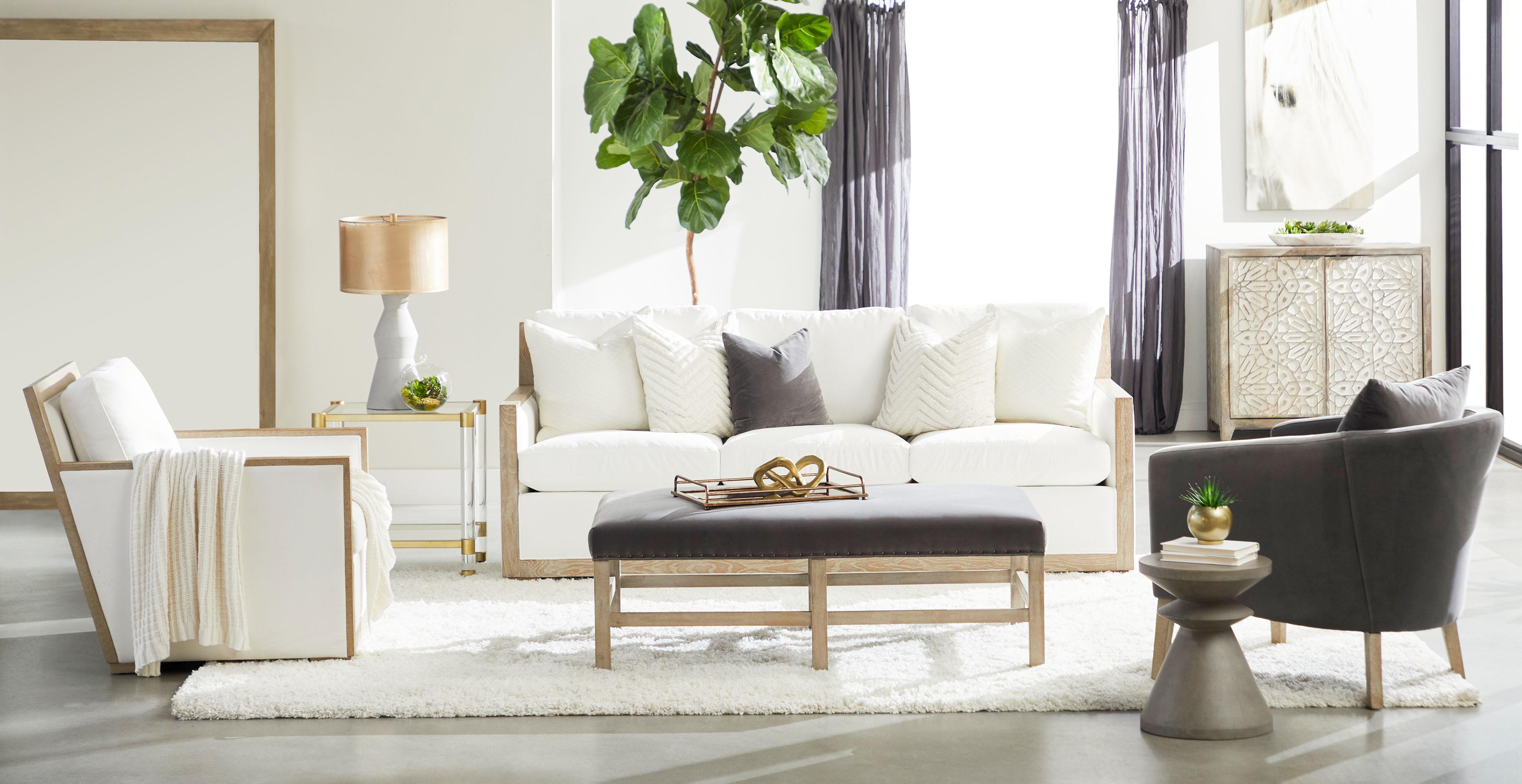 Manhattan 85' Wood Trim Sofa Manhattan 85' Wood Trim Sofa large image