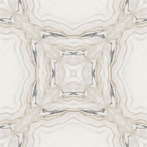 Stone Kaleidoscope Grey & Black Metallic Wallpaper