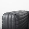 Ricciardo Black Leather Wrapped Three Seater Sofa, Sofas & Sectional by Mercana, 86.61" length x 38.58" width x 26.38" height thumbnail 9