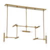 Cadre 14 Light Modern Linear Pendant, by Uttermost, 46" width x 19" height x 8" depth thumbnail 3