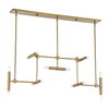 Cadre 14 Light Modern Linear Pendant, by Uttermost, 46" width x 19" height x 8" depth thumbnail 3