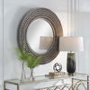Portside Round Gray Mirror, by Uttermost, 39.75" width x 39.75" height x 3" depth thumbnail 4