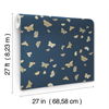 Butterfly House Navy Wallpaper thumbnail 6
