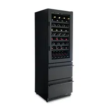 Online Designer Living Room Newair Estate Series 24” Premium Dual Zone Wine and Beverage Fridge with Drawer Cabinets