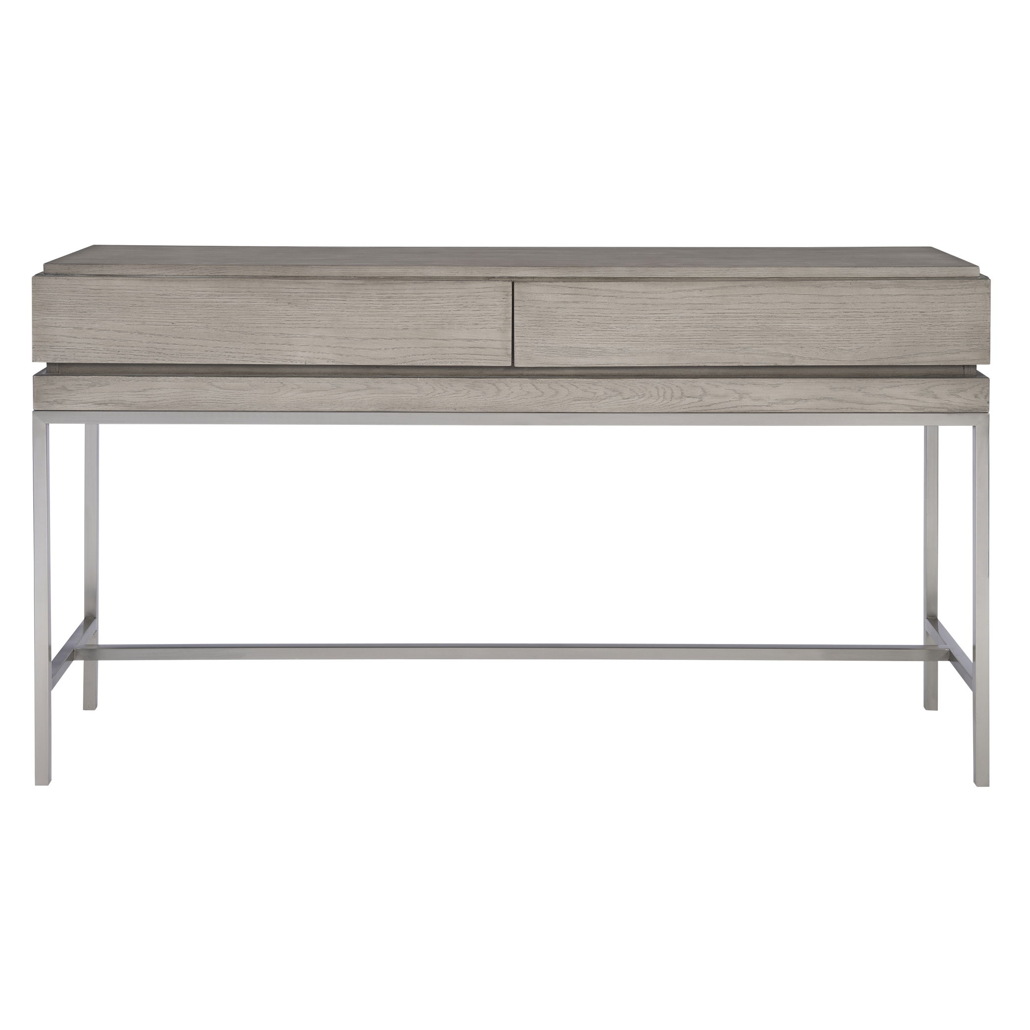 Kamala Gray Oak Console Table, Furniture by Uttermost, 54" width x 30" height x 13.5" depth View 1