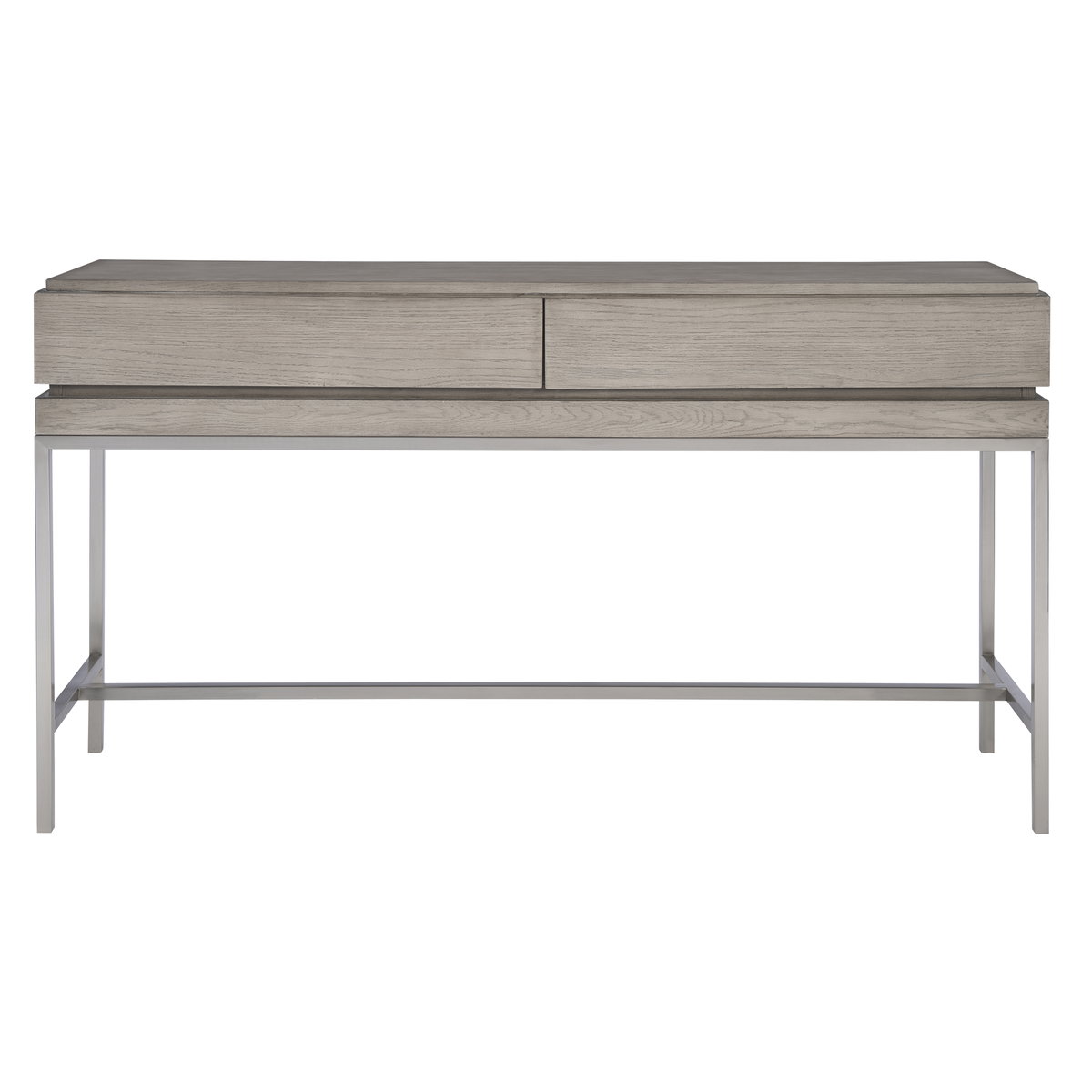 Kamala Gray Oak Console Table, by Uttermost, 54" width x 30" height x 13.5" depth View 1
