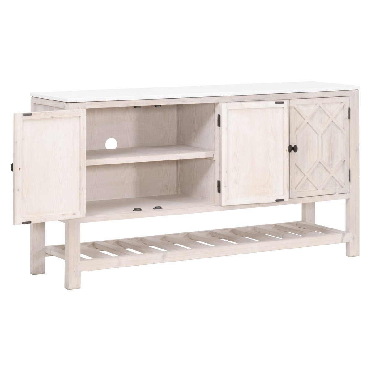Willow Media Sideboard, Cabinets & Sideboard by Essentials for Living, 67" width x 35.75" height x 18.25" depth View 10