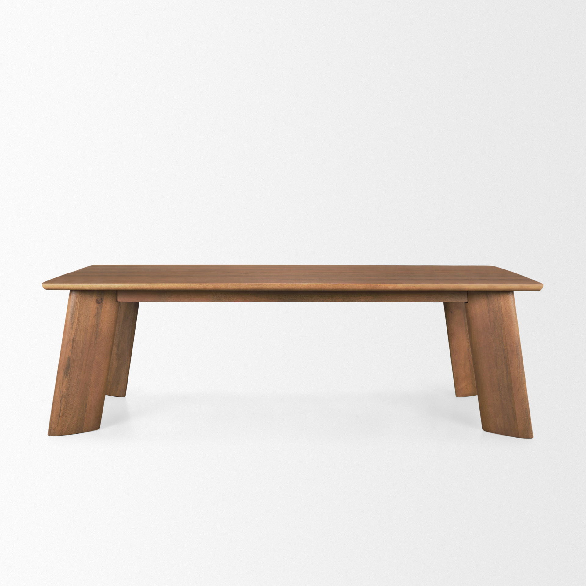 Jonan Brown Solid Mango Wood Rectangular Dining Table large image 