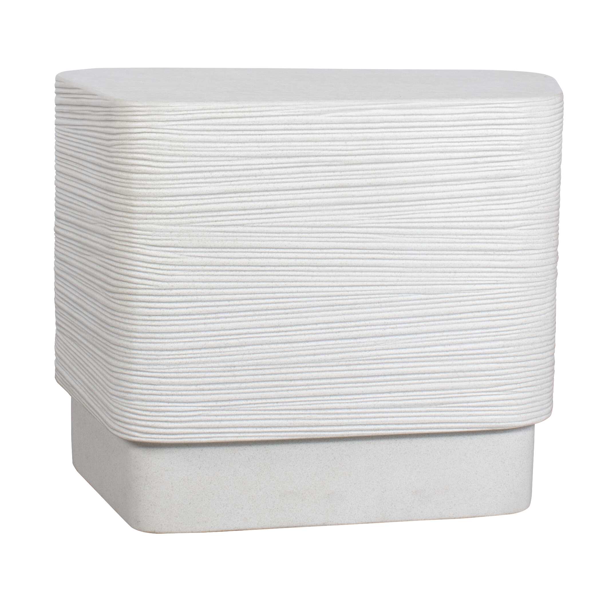 Saltwater Concrete Side Table, Furniture by Uttermost, 22" width x 17.75" height x 14.25" depth View 9