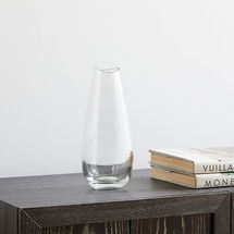 Online Designer Bathroom Organic Glass Collection, Clear, Glass, Medium Vase