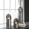 Karter Iron & Glass Candleholders Set/3, Candles & Candle Holder by Uttermost, 4.5" width x 22" height x 4.5" depth thumbnail 2