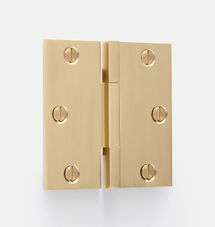 Online Designer Hallway/Entry 3-1/2" Tumalo Square Knuckle Hinge, Aged Brass