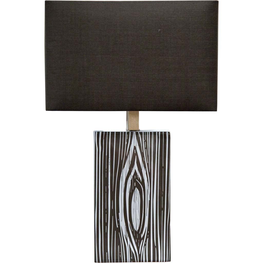 Maravilla III 11x17 Black/White Pattered Base Black Fabric Shade Wall Sconce, by Mercana, 11" length x 8.5" width x 17" height View 1