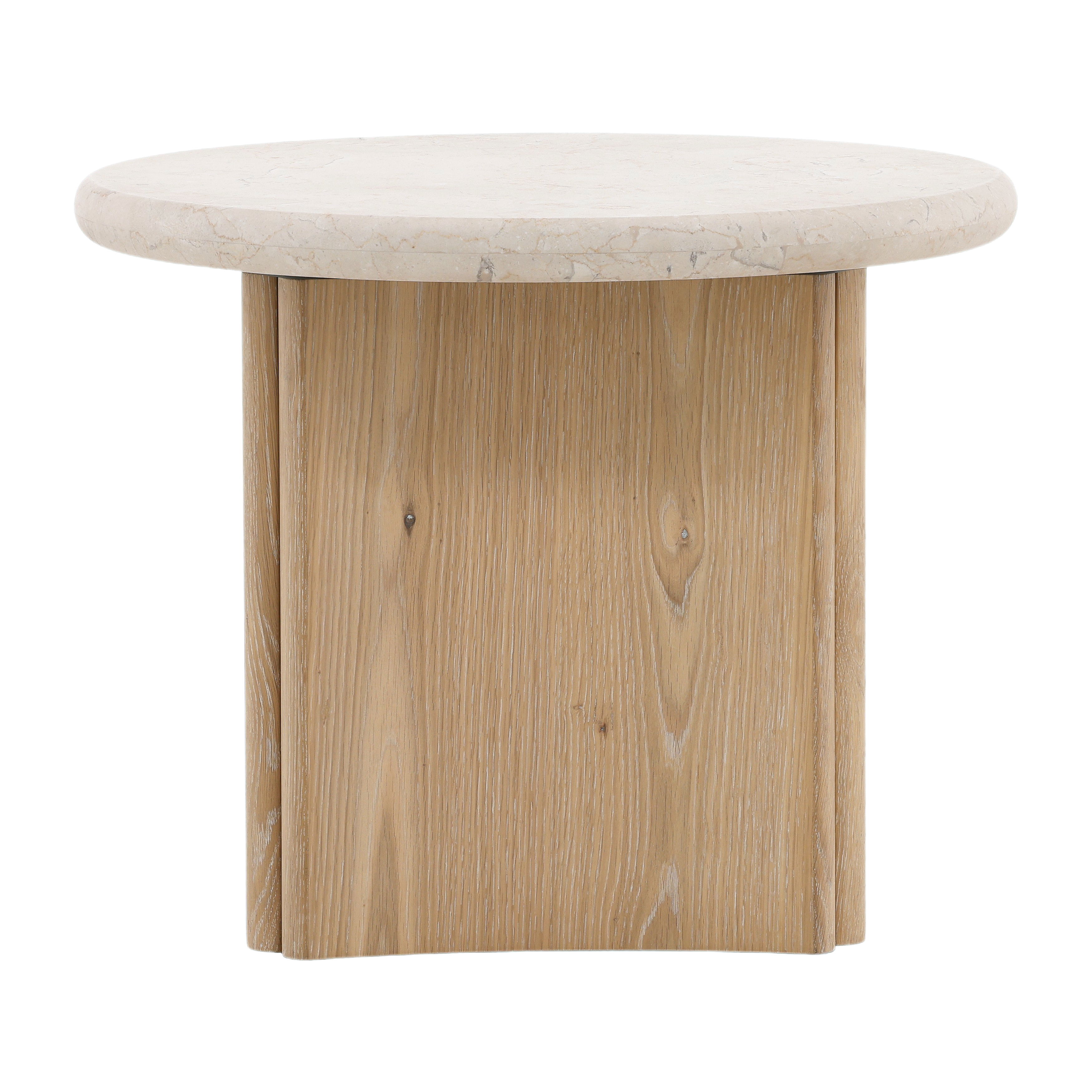 Oja Side Table, Side & End Table by Dovetail, 23.5" width x 19.76" height x 23.5" diameter x 23.5" depth View 2