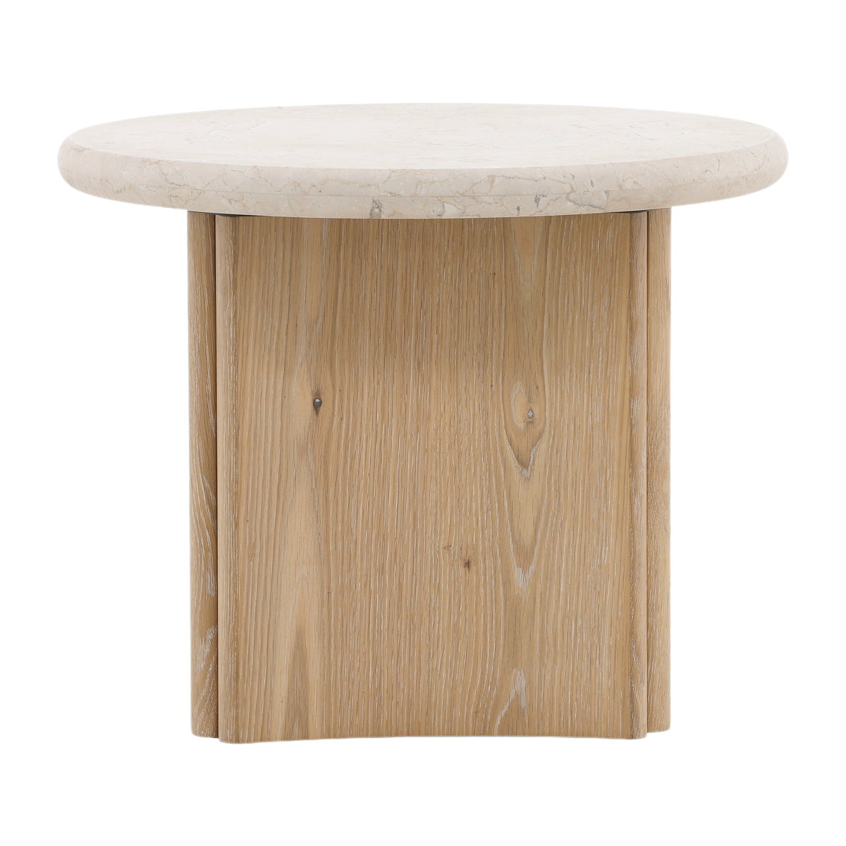 Oja Side Table, Side & End Table by Dovetail, 23.5" width x 19.76" height x 23.5" diameter x 23.5" depth View 2