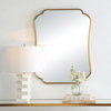 Athena Brushed Brass Mirror, by Uttermost, 2' width x 2'8" height x 1" depth thumbnail 7