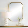 Athena Brushed Brass Mirror, by Uttermost, 24" width x 32" height x 1" depth thumbnail 7