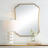 Athena Brushed Brass Mirror, by Uttermost, 24" width x 32" height x 1" depth thumbnail 7