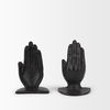 Praying Hands Bronze Cast Iron Book Ends, Bookend by Mercana, 5.91" length x 4.65" width x 7.17" height thumbnail 6