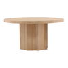 Wystan Dining Table Natural, by Dovetail, 59.84" width x 29.75" height x 59.84" diameter x 59.84" depth thumbnail 1