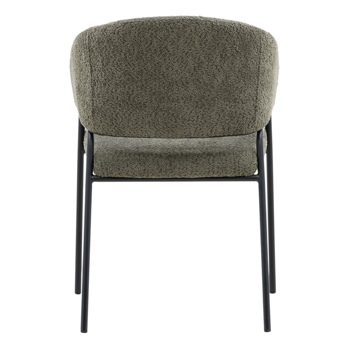 Cathey Dining Chair Set of 2 Olive, by Dovetail, 22.75" width x 33" height x 23" depth View 4