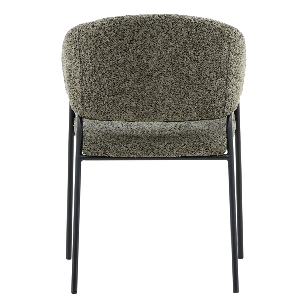 Cathey Dining Chair Set of 2 Olive, by Dovetail, 22.75" width x 33" height x 23" depth View 4