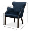 Princess Chair, Blue, Accent Chair by Sarreid, 30" length x 26" width x 34" height thumbnail 12
