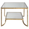 Katina Gold Leaf Coffee Table, by Uttermost, 46.62" width x 20.75" height x 28.37" depth thumbnail 5