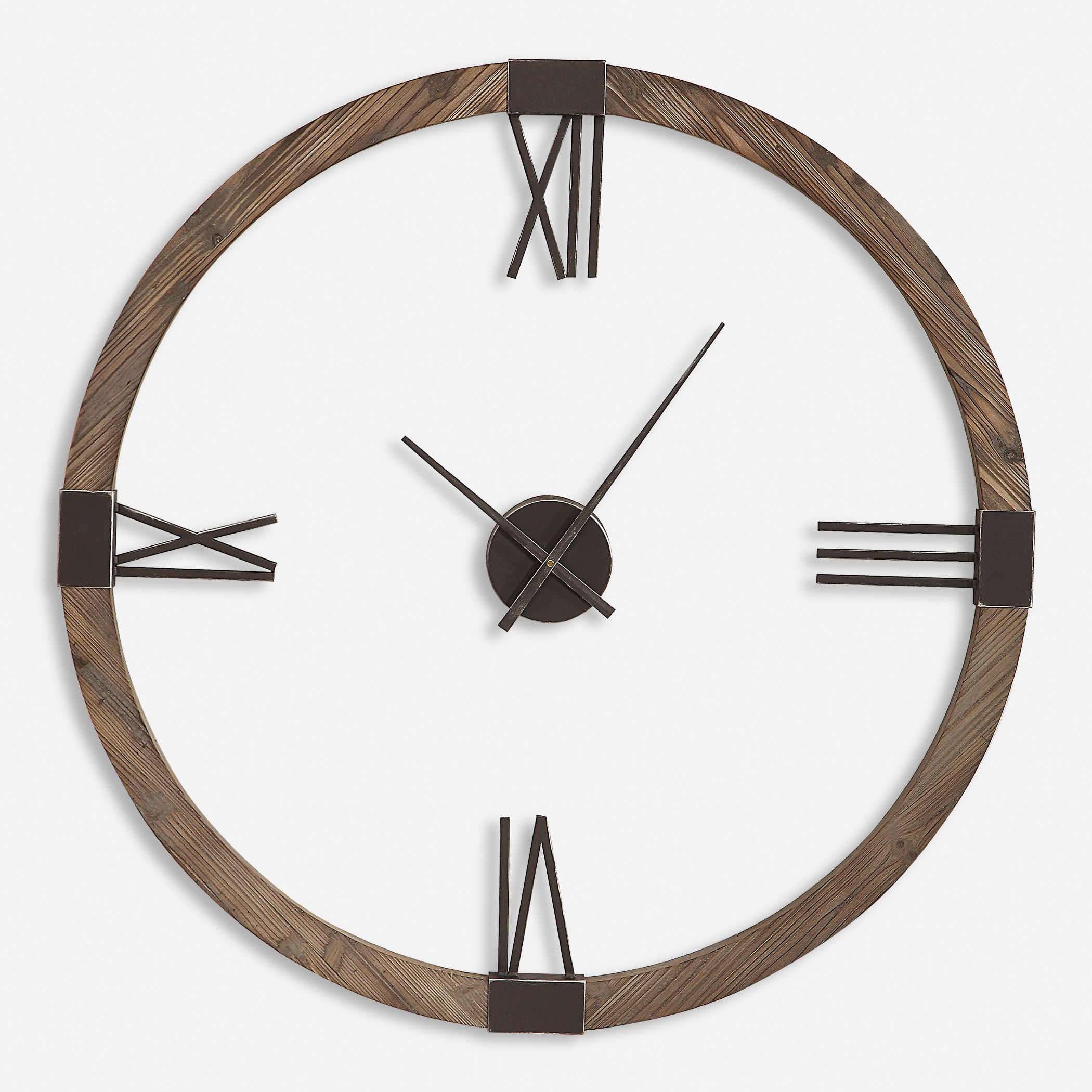 Marcelo Modern Wall Clock, by Uttermost, 39.5" width x 39.5" height x 2" depth View 1