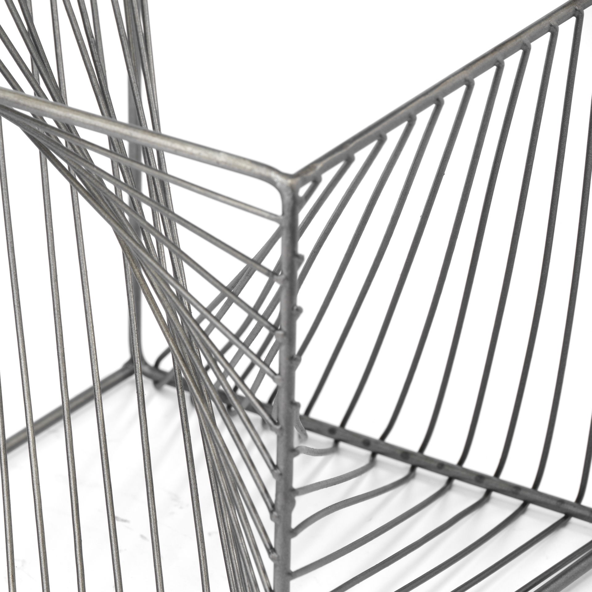 Rochon 8L x 8W Gray Metal Decorative Cube, Decorative Object by Mercana, 8.07" length x 8.07" width x 8.07" height View 5