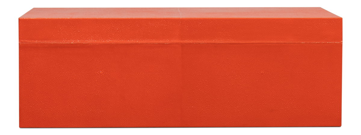 Cosmos Nesting Boxes S/3 Orangeade, by Sarreid, 1'4" length x 2' width x 8" height View 3