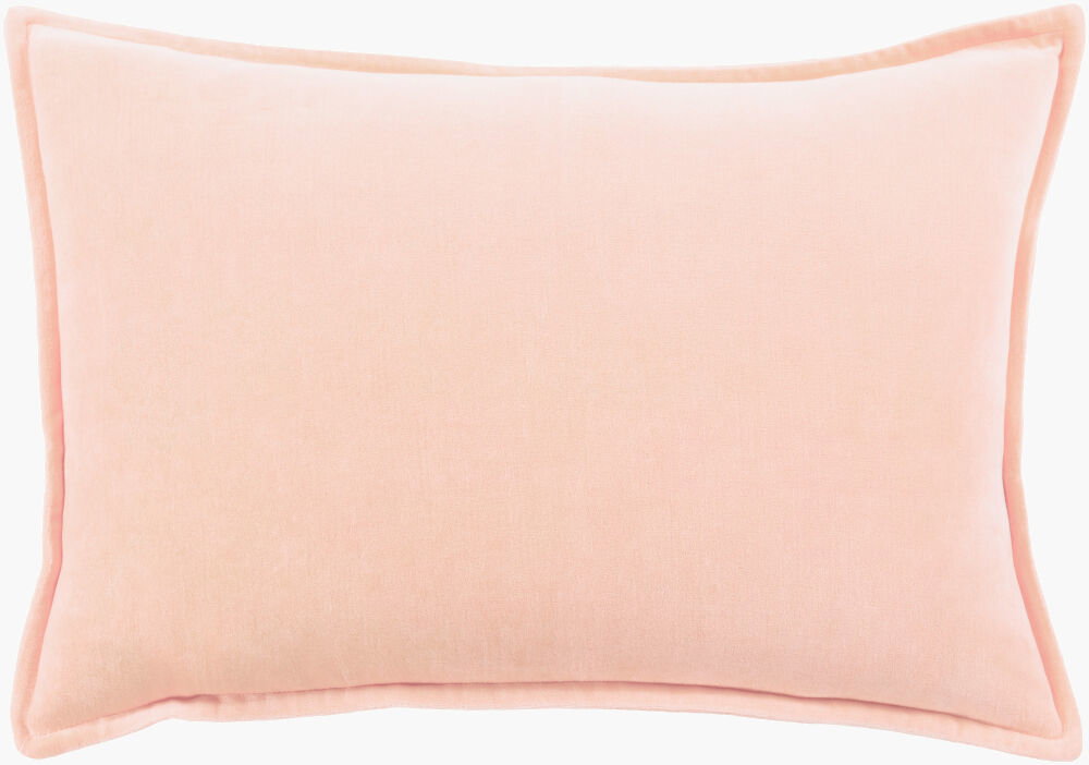Cotton Velvet Lumbar Pillow, Decorative Pillow by Surya, 13" length x 19" width