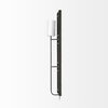Noah 12.2x55 Black Metal with White Fabric Shade Rectangular Wall Sconce, by Mercana, 12.2" length x 7" width x 55" height thumbnail 5