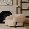 Devlin Lounge Chair Cream Faux Fur, Accent Chair by Moe's Home, 40.55" width x 29.5" height x 40.16" depth thumbnail 8