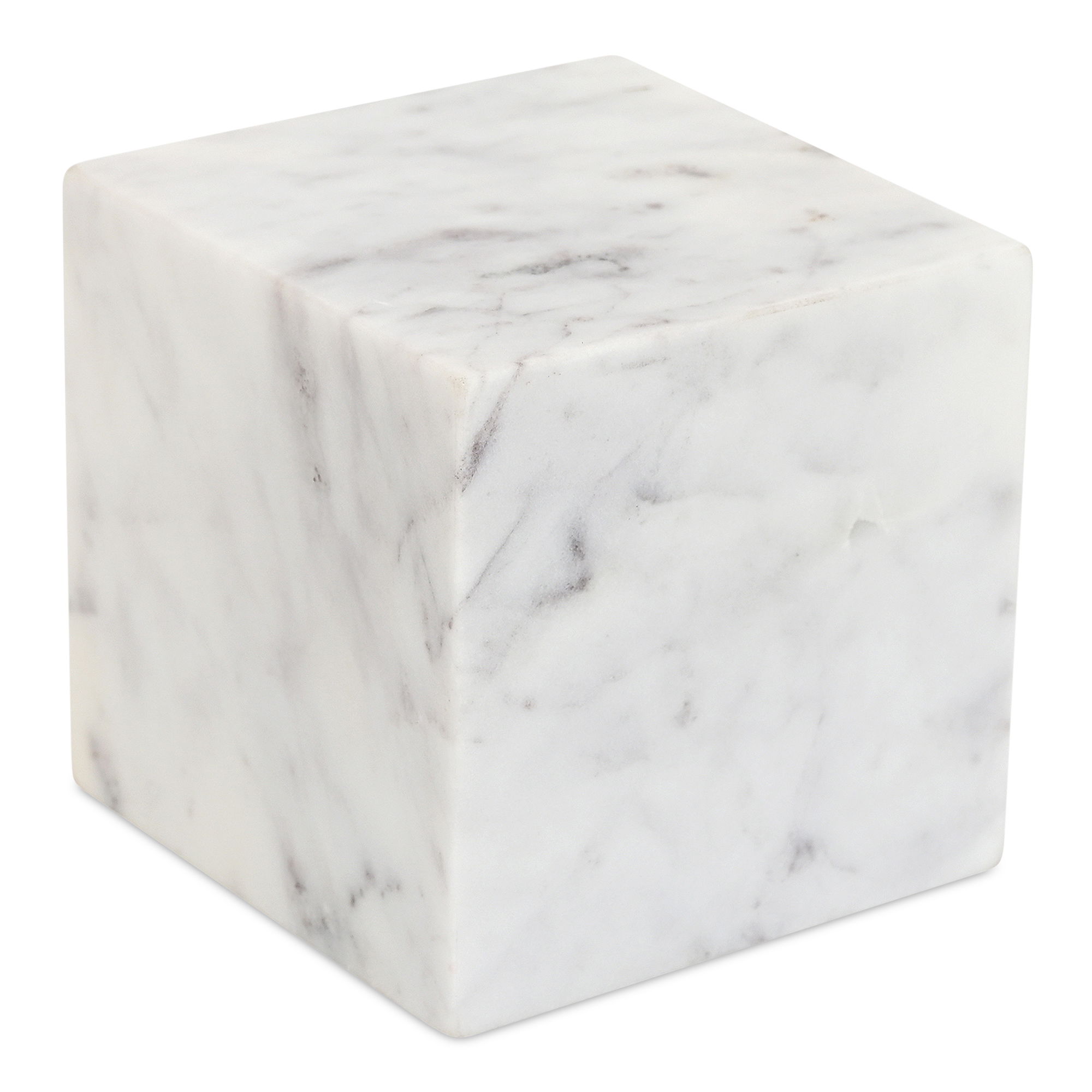 Cora Cube Tabletop Accent Banswara Purple White Marble large image 