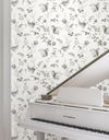 Floral Lace Black Wallpaper 2 Floral Lace Black Wallpaper thumbnail 2