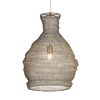 Murmur Woven Brass 1 Light Pendant, Ceiling Light by Uttermost, 15" width x 21.6" height x 15" diameter x 15" depth thumbnail 1