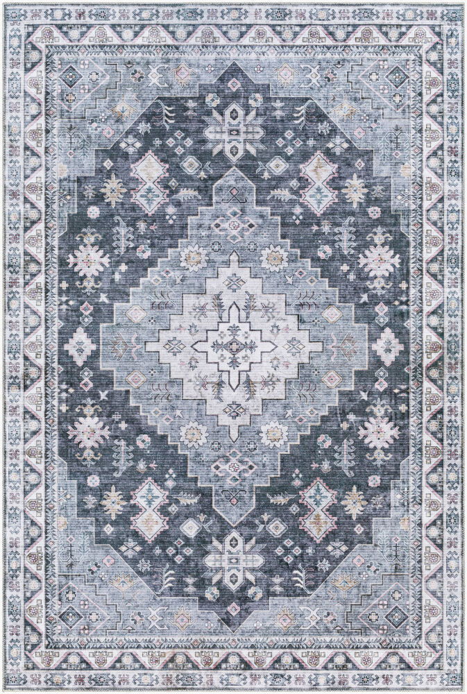 Regen Machine Woven Rug, by Surya, 7'6.16" length x 4'11.84" width