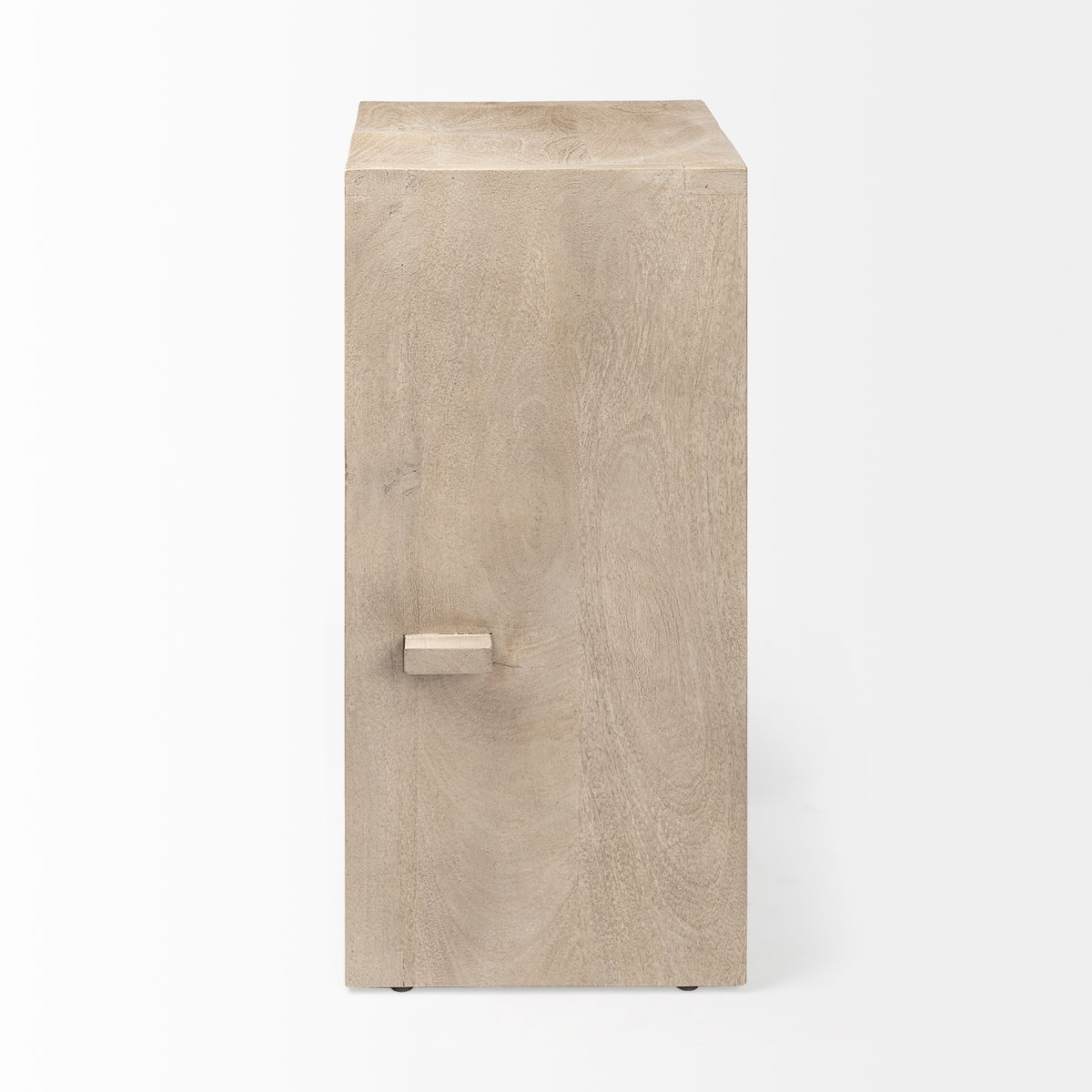 Aida Backless 30in Seat Bar Stool | Light Gray, Counter & Bar Stool by Mercana, 18.5" length x 14" width x 30" height View 4