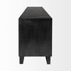 Alvin 82x20 Brown Solid Wood With Black Metal Frame 3 Drawer 2 Cabinet Door Sideboard, Sideboards & Buffet by Mercana, 82" length x 20" width x 30" height thumbnail 7