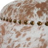 Gumdrop Cow Hide Ottoman thumbnail 7