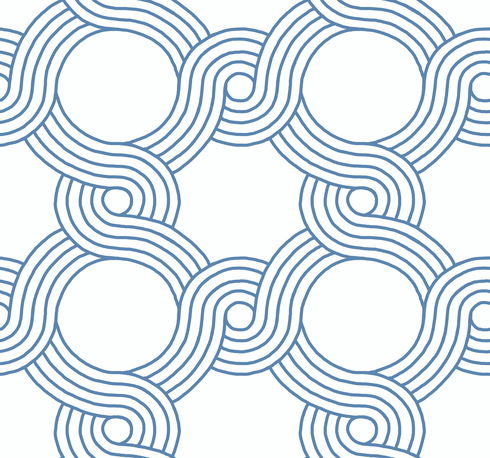 The Twist Blue Wallpaper
