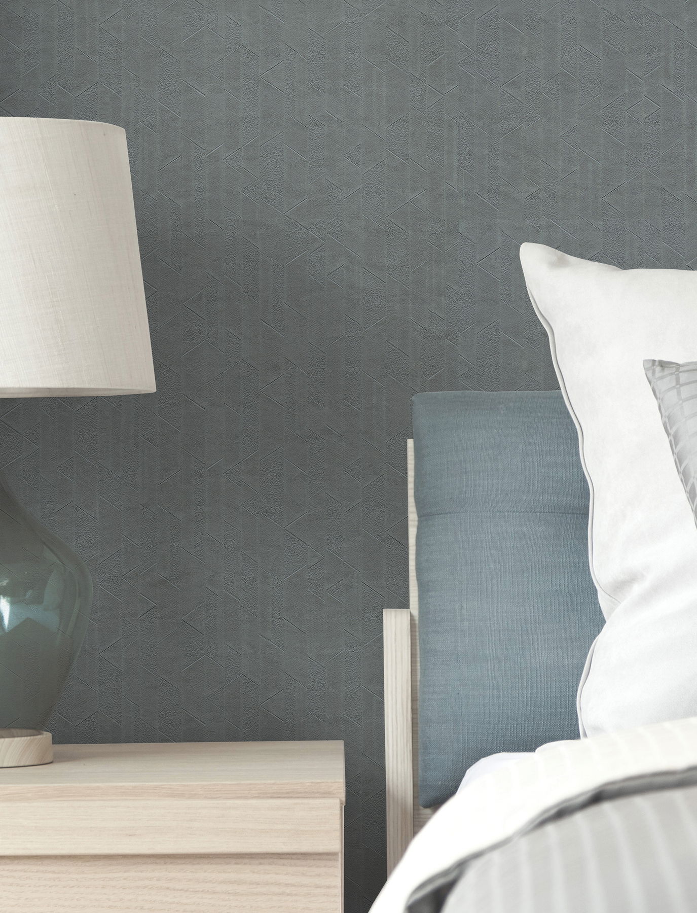 Verge Dark Slate Wallpaper, by York Wall, 27' length x 2'3" width x 0.02" depth View 2