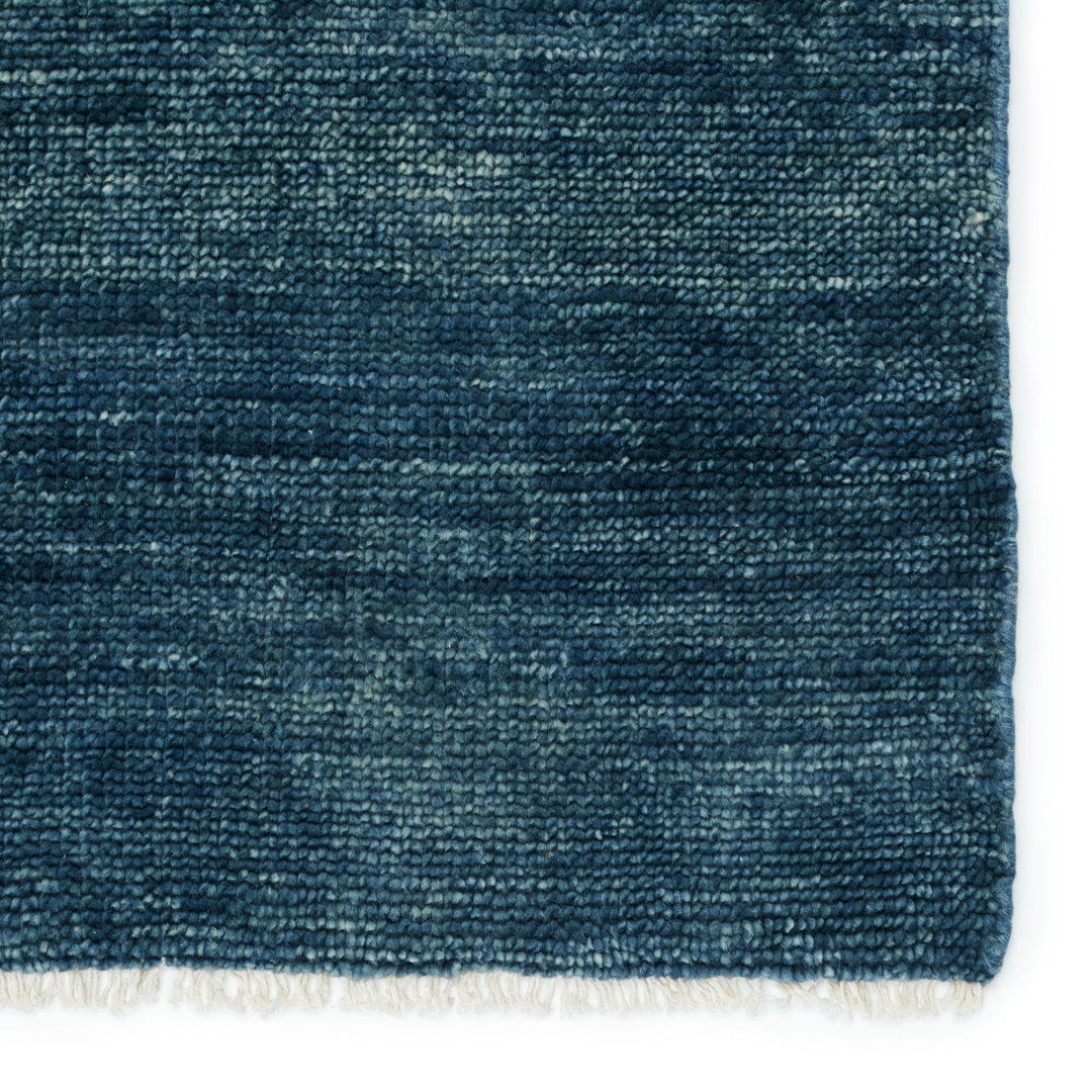Jaipur Living Origin SAG11 Handknotted Solid Dark Blue Area Rug (12'x15') large image 