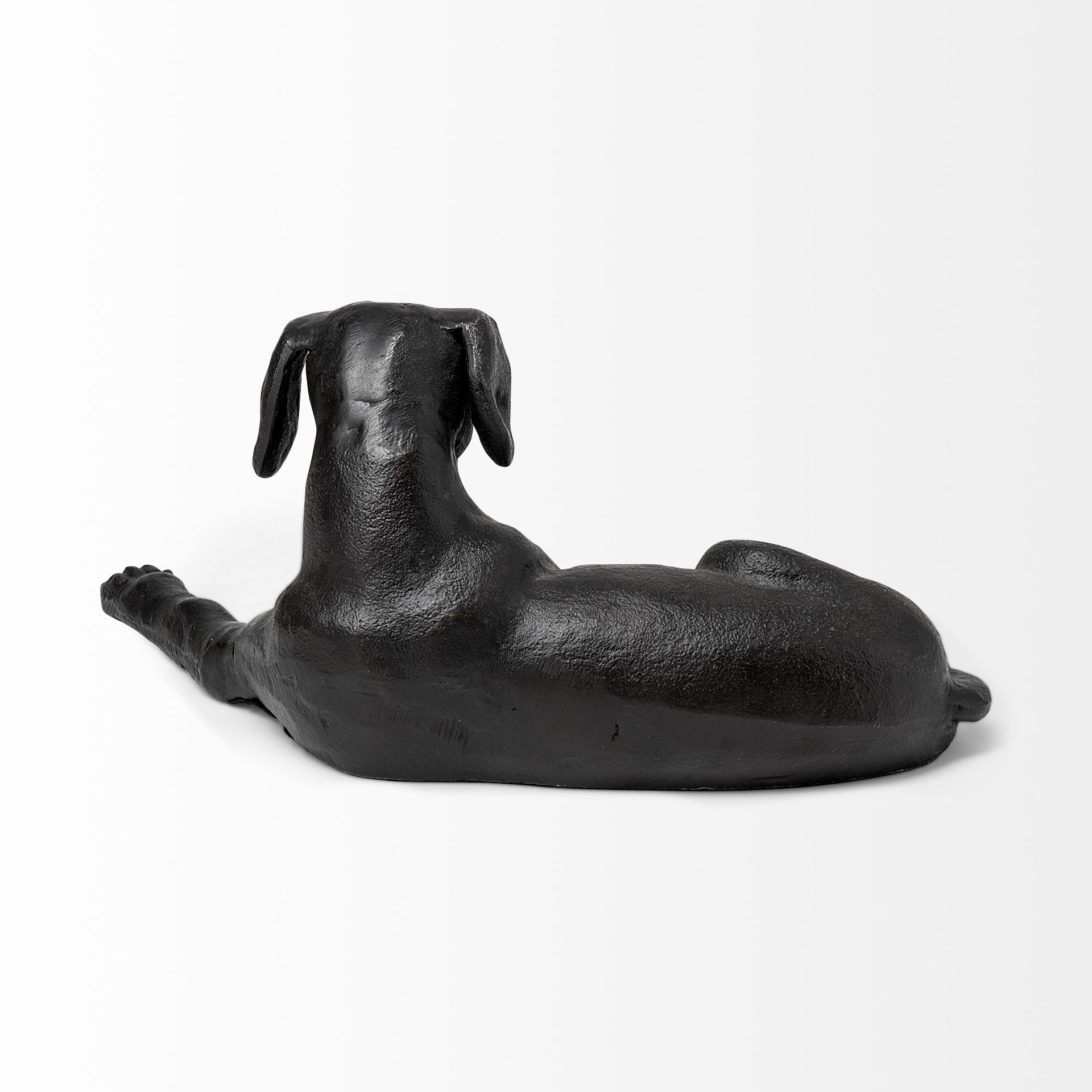 Czar 11L x 7W Black Metal Labrador Retriever, Decorative Object by Mercana, 11" length x 6.75" width x 4.75" height View 6