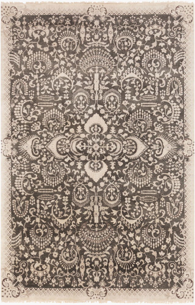 Empress Handmade Rug, by Surya, 1'6" length x 1'6" width