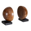 Teak And Noir Bookends Set/2, by Uttermost, 8" width x 9" height x 8" depth thumbnail 5