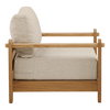 Julie Outdoor Sofa Chair Taupe, Accent Chair by Dovetail, 41.6" width x 30" height x 35.43" depth thumbnail 3