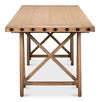 Sawhorse Desk, Natural Polished Old Pine, by Sarreid, 87" length x 33" width x 30" height thumbnail 3